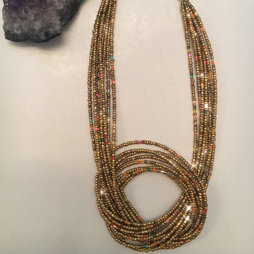 Seed Bead Twist Necklace